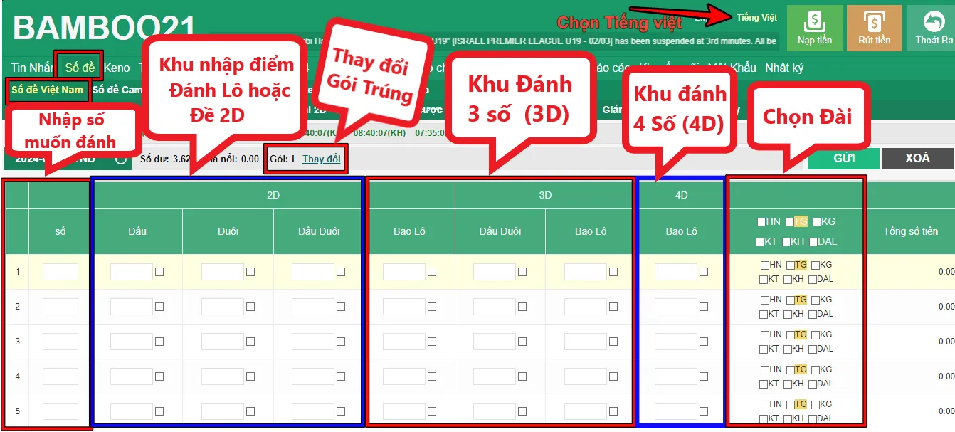 Hướng Dẫn Cược Số Đề Việt Nam BamBoo21 Trực Tuyến 4 Hướng Dẫn Cược Số Đề Việt Nam BamBoo21
