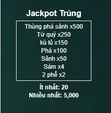 Game Ngầu Hầm BamBoo21 5 Tỉ Lệ Trúng Jackpot Game Ngầu Hầm BamBoo21