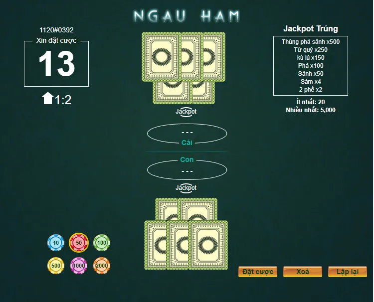 Game Ngầu Hầm BamBoo21 4 Giap Diện Game Ngầu Hầm BamBoo21