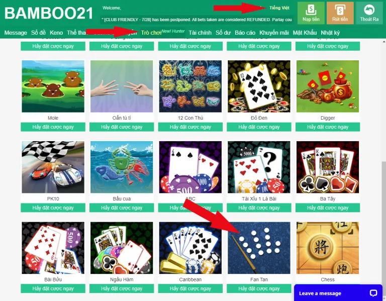 Cách Chơi Game Fantan Bamboo21 3 Hướng Dẫn Vào Game FanTan BamBoo21