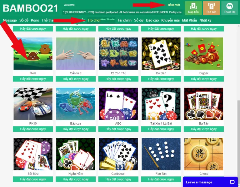 Hướng Dẫn Cách Chơi MoLe Bamboo21 – Cực Dễ 3 Hướng Dẫn Vào Game Mole BamBoo21