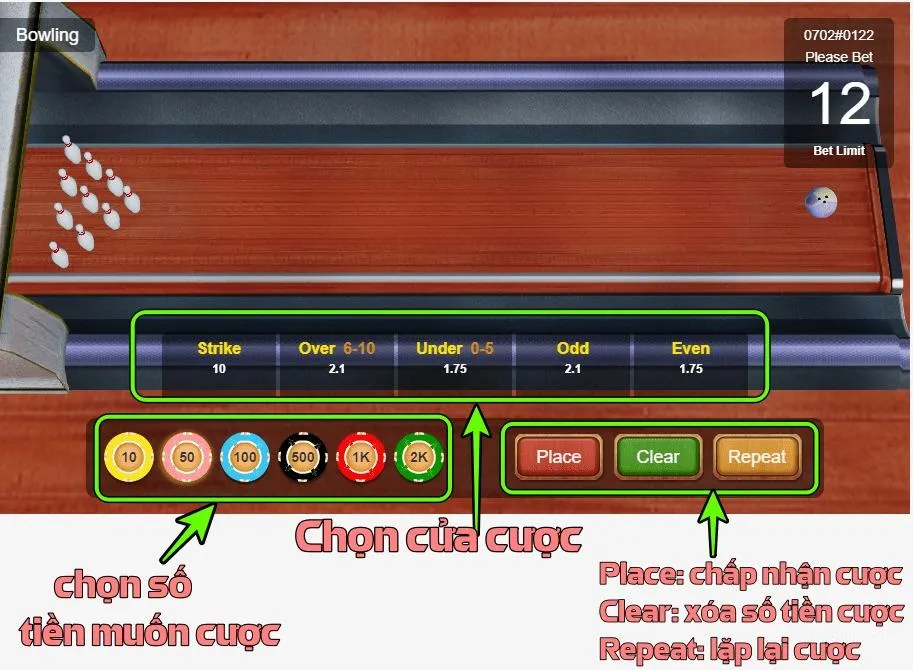 Game Bowling BamBoo21 4 Cách Cược Game Bowling Bamboo21