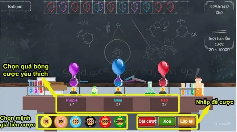 Giao Diện Game Balloon BamBoo21