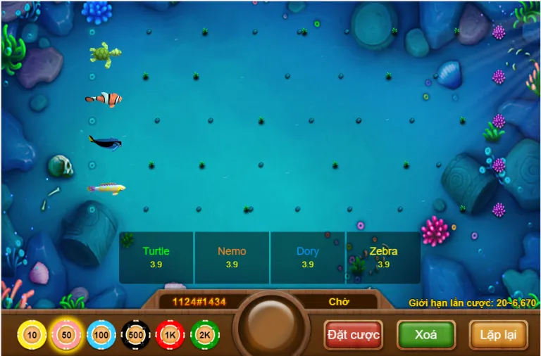 Game Đua Cá Swimming Race BamBoo21 4 Giao Diện Game Đua Cá Swimming Race BamBoo21
